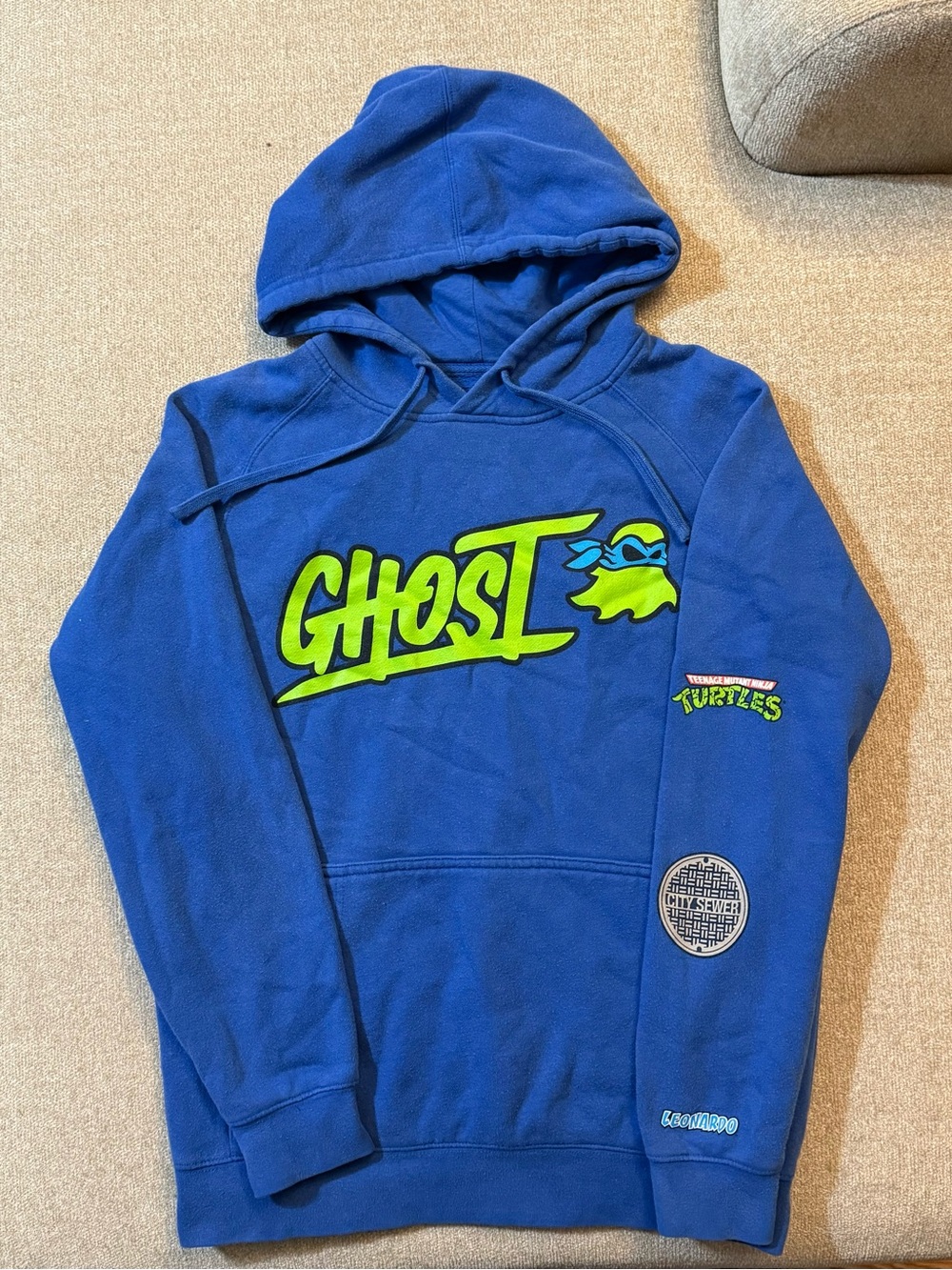 'Ghost' Blue Graphic Hoodie